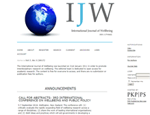 Tablet Screenshot of internationaljournalofwellbeing.org
